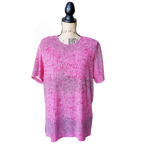 I.C.I. Vintage Top Reptile Print Size Large - Picture 3 of 4